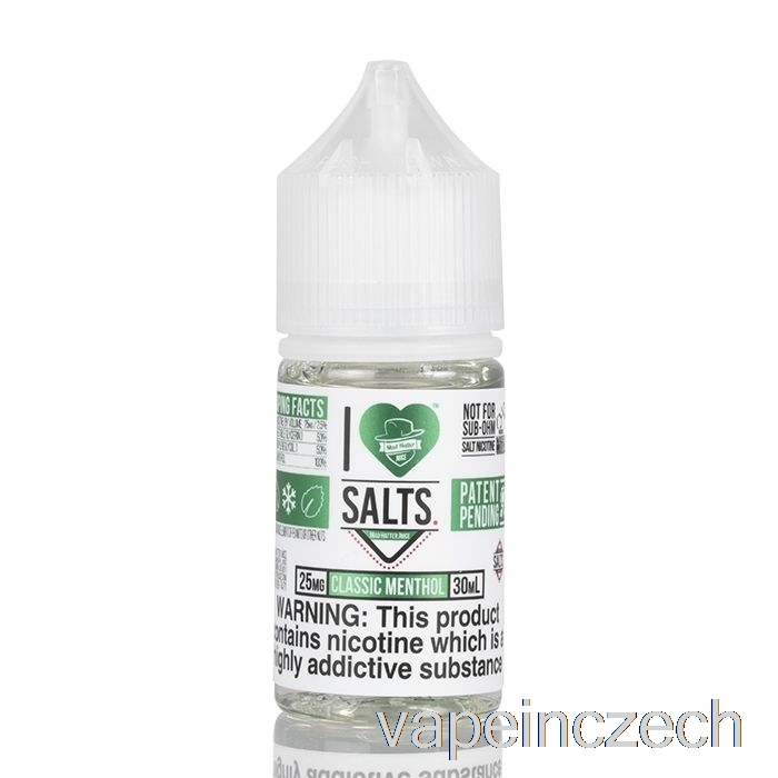 Klasický Mentol - Miluji Soli - 30ml 50mg Vape Pero